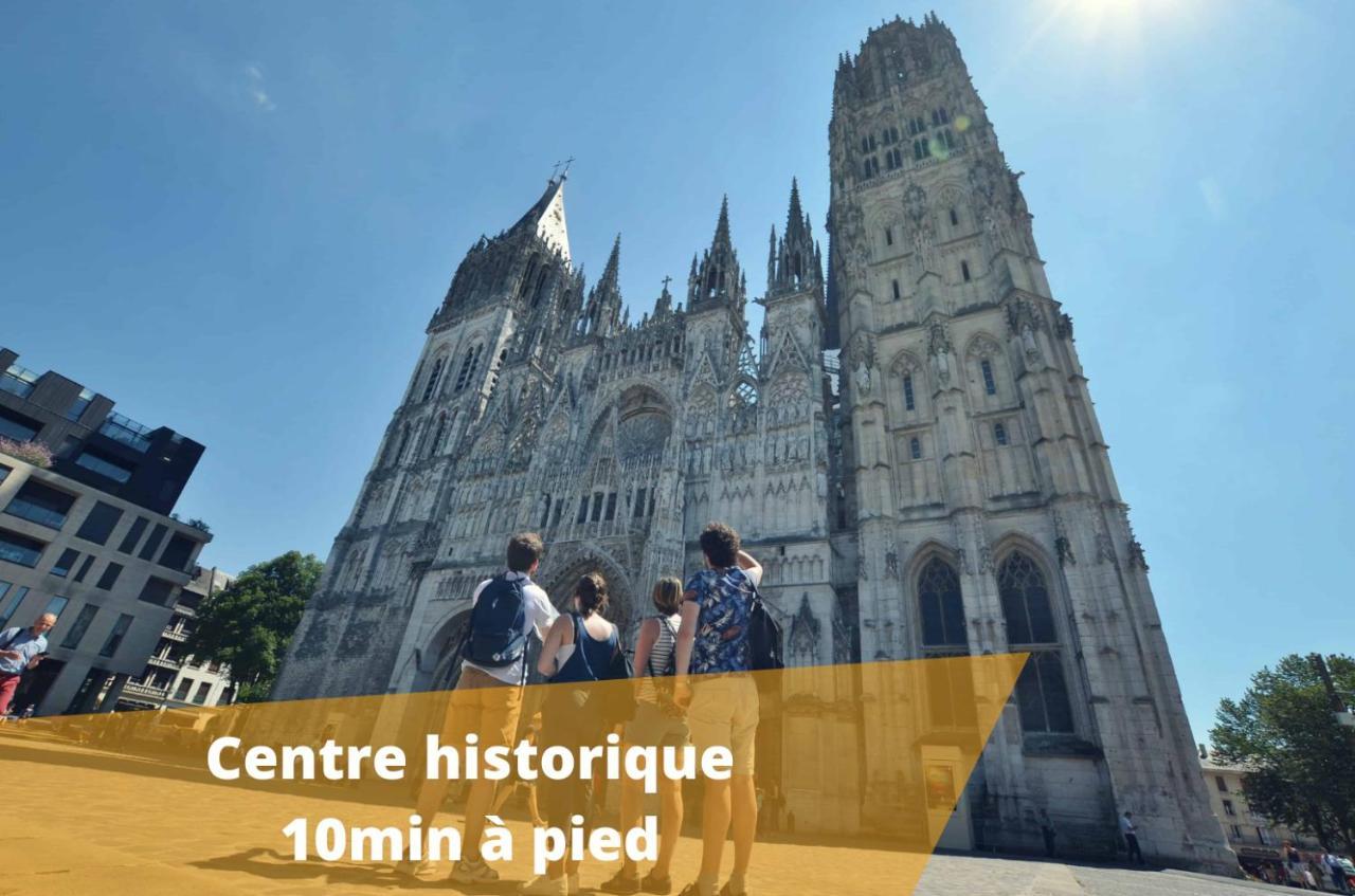 Appart'HomeCity - Rouen Vue Cathédrale Extérieur photo